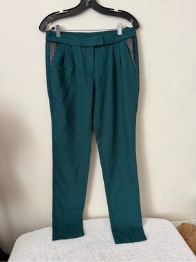 Women's Teal Tailored Ponte Pants